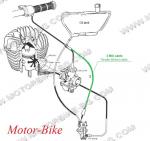 ЖИЛО ЗА ГАЗ 3 (MIX) ЗА ПИАДЖО VESPA ET2, броня 56.5см/жило 66см-2